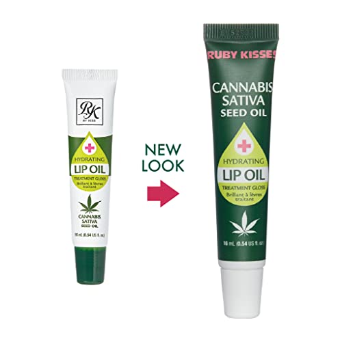 Ruby Kisses Hydrating Lip Oil Cannabis Sativa Hemp Seed RLO04D1 (3 PACK)