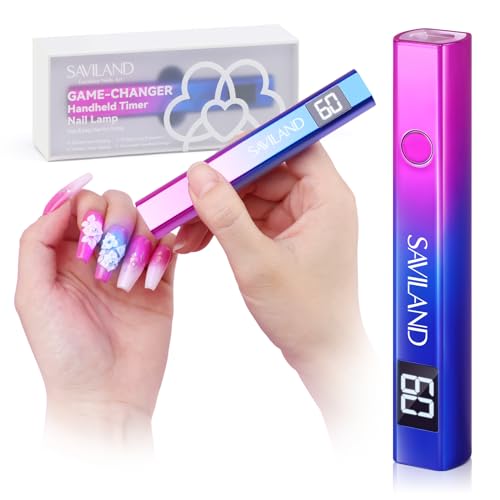 SAVILAND 12W UV LED Nail Lamp – Portable Gel Nail Dryer