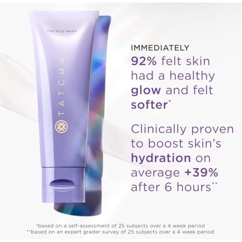 TATCHA The Rice Wash, Jumbo | Soft Cream Facial Cleanser - Wash Away Buildup Without Stripping Skin For A Soft, Luminous Complexion | 240 ml / 8.1 fl. oz.