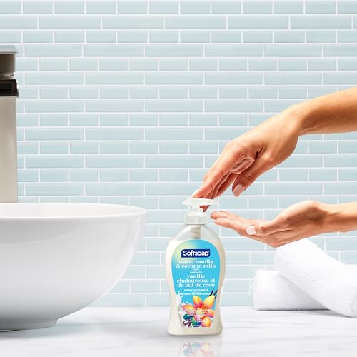Softsoap Warm Vanilla & Coconut Milk Scent Liquid Hand Soap,Moisturizing Liquid Hand Soap,11.25 Ounce,(Pack of 12)