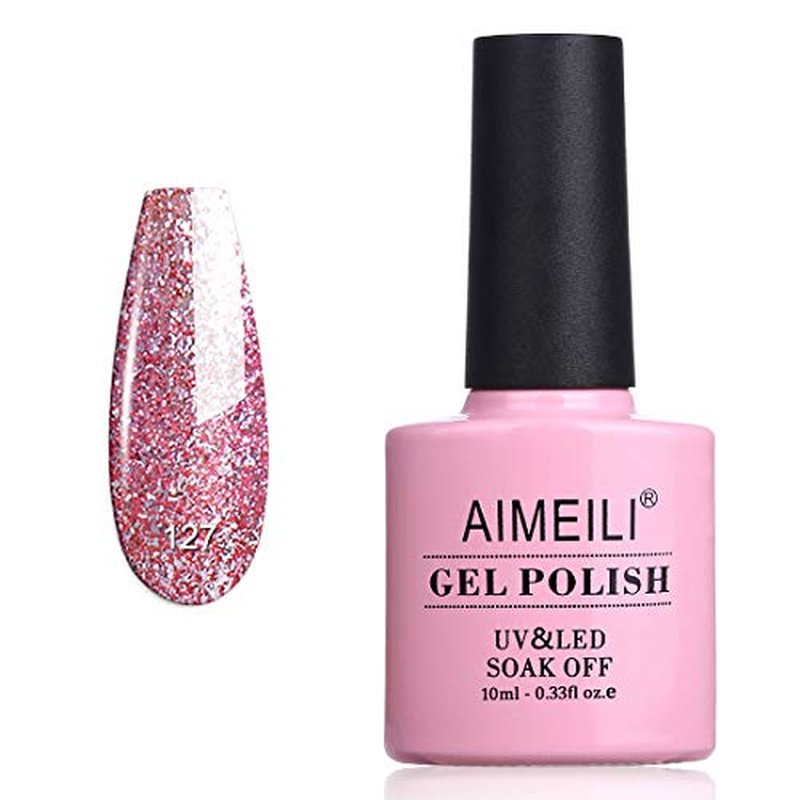 AIMEILI Vegan Glitter Gel Nail Polish - HEMA Free, 10ml