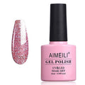 AIMEILI Vegan Glitter Gel Nail Polish - HEMA Free, 10ml