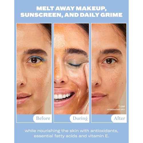 Then I Met You Living Cleansing Balm, Melts Makeup & Sunscreen, Non-Stripping Zero Residue Oil Cleanser with Seaberry, Olive, Grape Seed Oils, Vit E & Persimmon, First-Step Clean Vegan Korean Skincare