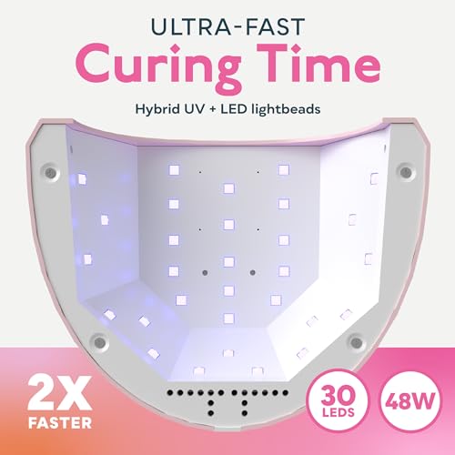 SUNUV UV Nail Lamp, UV Gloves for Gel Manicures with UV Protection, Quick-Drying UV Light for Nails with Adjustable Settings SUNone