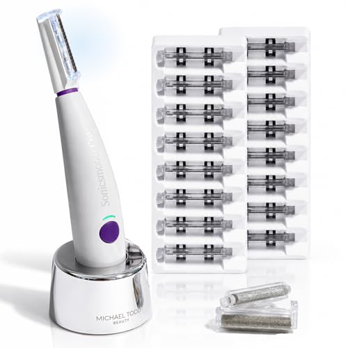 Michael Todd Sonicsmooth Pro+ Dermaplaning System & Eyebrow Trimmer - White