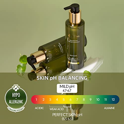 D'alba Piedmont White Truffle Mild Skin Balancing Vegan Cleanser, Toner, and Cream Bundle (200ml, 150ml, 55ml)