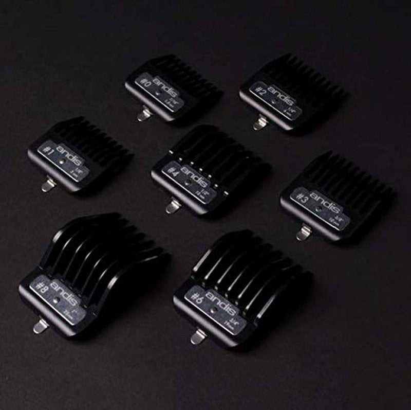 Andis Master Series 7-Piece Clipper Guard Set for Professional Haircuts