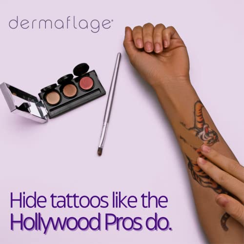 Dermaflage Tattoo Cover Up Concealer - Waterproof 3-Shade Palette