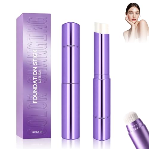 2-in-1 Foundation Stick with Brush, Color-Changing