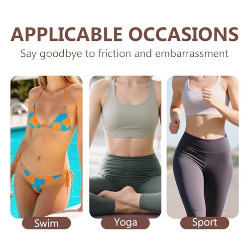 Camel Toe Concealer, 4 Pack Reusable Invisible Coverage for Activewear, Swimsuits & Tight Clothing - Seamless, Waterproof & Breathable Coverage to Hide Awkward Lines
