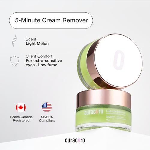 CURACORO Lash Extension Remover Cream 15g | 5-Minute Professional Formula