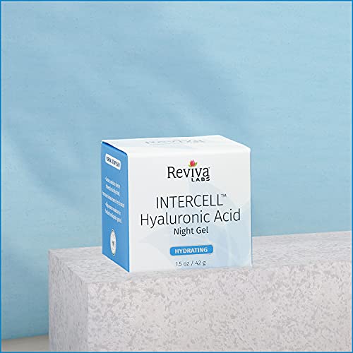 Reviva Labs Intercell Night Gel with Hyaluronic Acid, 1.25 Ounce