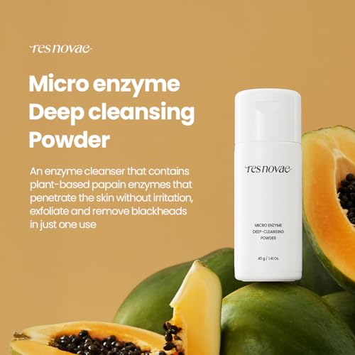 Enzyme Cleansing Powder ? 40g (1.41 oz) ? Purifies Pores, Removes Blackheads & Whiteheads, With Papain Enzyme for Smooth & Clear Skin | Low pH, Non-Irritating, For Sensitive Skin