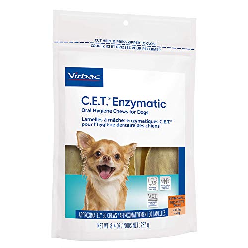 Virbac C.E.T. Enzymatic Oral Hygiene Chews for Dogs Beef 8.4 Ounces