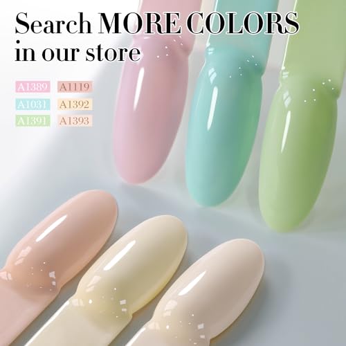 Double Rhythm 15ML Sheer Cream Beige Gel Nail Polish - Same Color, Soak Off, Salon & DIY