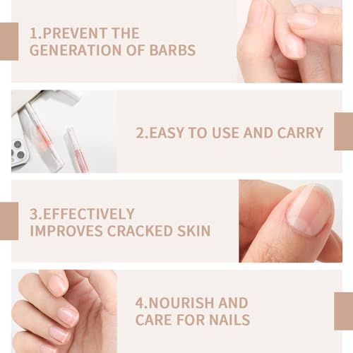 SULLMAR 6-Piece Scented Cuticle Oil Pen Set for Dry Damaged Nails