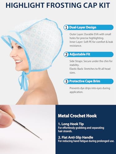 Hair Bleach Highlighting Kit – 19 Piece Salon Tools