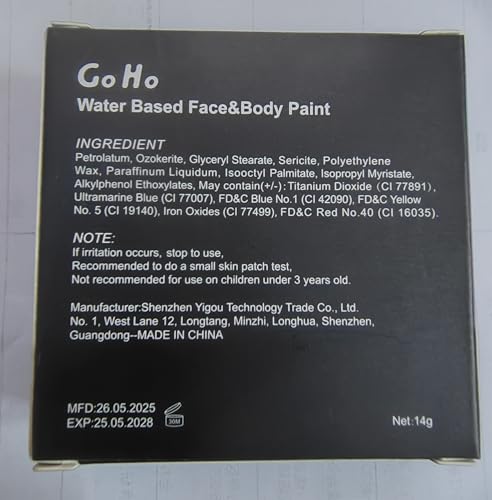 6 Color Flesh Face Body Paint Palette - Washable Makeup for Cosplay