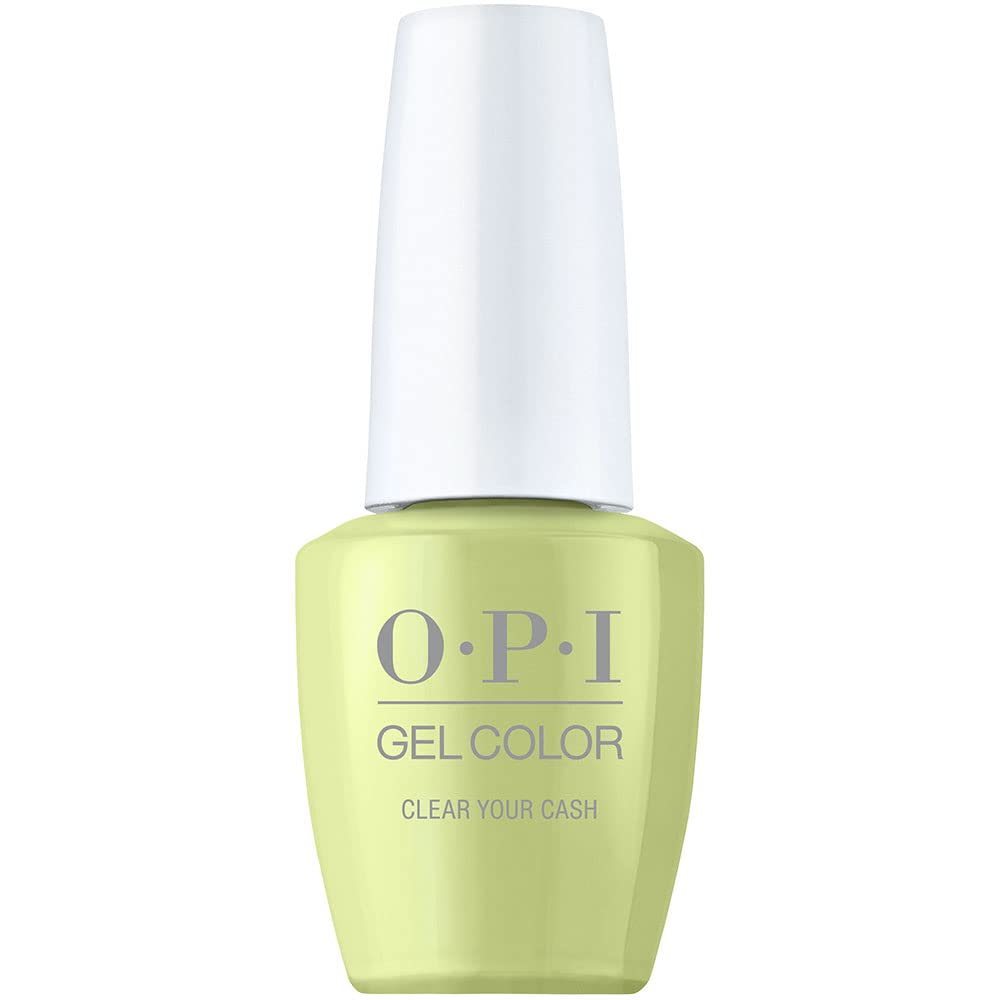 OPI Gel Color, Clear Your Cash, Green Gel Nail Polish, me myself Spring ??3 Collection, 0.5 fl oz.