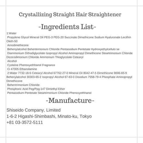 Japanese Hair Rebonding Straightening Treatment Kit