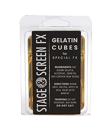 Professional FX Makeup Gelatin Cubes 4 oz - Realistic Scars & Wounds
