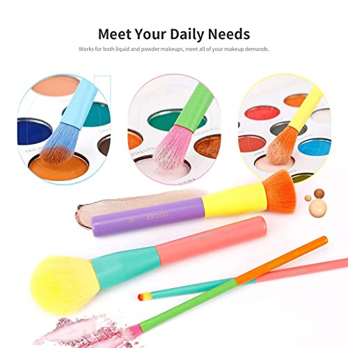 Docolor 15 Pcs Colourful Makeup Brush Set + 48 Colors BOOM Eeyshadow Palette Ultra Pigmented Matte Shimmer Metallic Natural Blendable Soft Cream Powder Long Lasting Waterproof Make Up Eye Shadow Palet