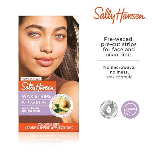 Sally Hansen Wax Strips Face & Bikini Hair Removal Kit 20 Count