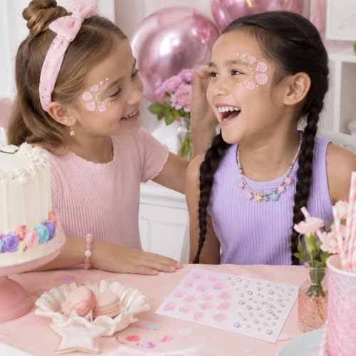Self-Adhesive Face Gem Stickers - Seashell Design