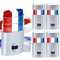 4Pcs Red White Blue Face Paint Stick Waterproof Patriotic