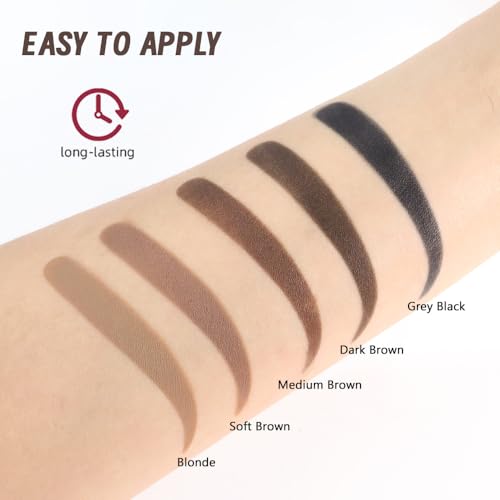 Eyebrow Stamp Kit with 10 Stencils & 5 Colors