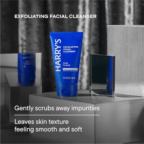 Harry's Limited Edition Holiday Gift Set for Men, Men's Skincare Essentials (2 oz Exfoliating Face Wash, Daily Face Lotion with SPF 15, Hydrating Night Lotion)