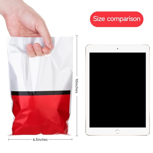 40Pc Red & White Party Favor Bags with Handles