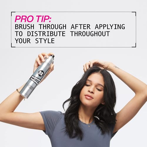 Redken Brushable Hairspray 12 For All Hair Types - Protects Against Frizz and Humidity With Flexible Medium Hold With Natural Finish