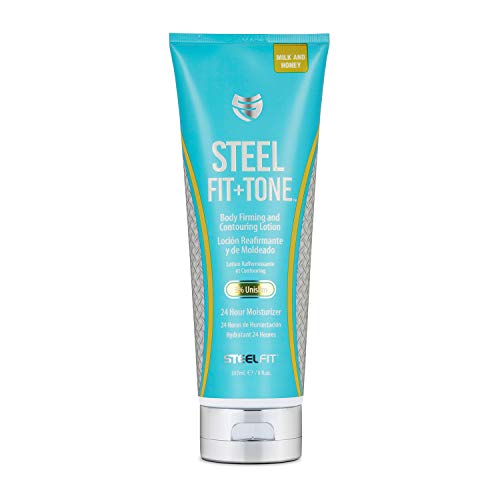 SteelFit Steel Fit + Tone | Skin Tightening Cream for Body | 30-45 Days of Supply | 24-Hour Skin Firming Body Lotion, Belly Firming and Tightening Cream | Milk & Honey