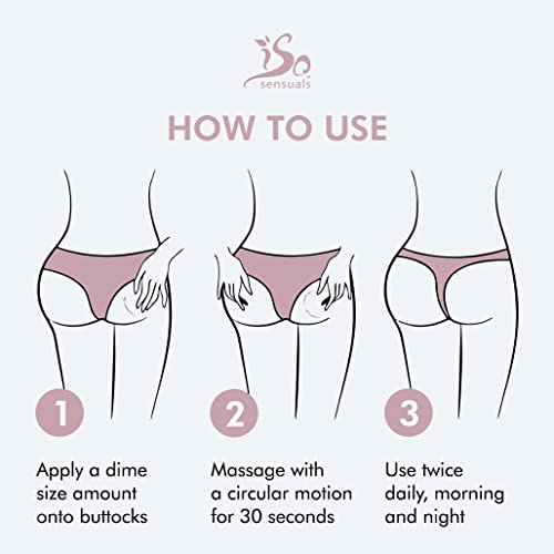 IsoSensuals CURVE Butt Enhancement Cream - for Women and Men, Natural Growth and Plumping Enhancer, Faster, Thicker, Bigger Results, 2 Month Supply