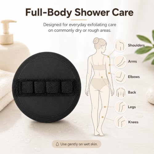 Soft Exfoliating Bath Scrubber Glove with Finger Strap
