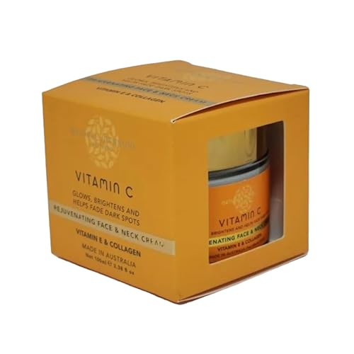Vitamin C Rejuvenating Face & Neck Cream Glows, Brightens & helps Fade Dark Spots With Vitamin E & Collagen For Women & Men