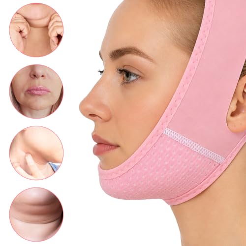 Penitue V Line Face Lifting Mask - Reusable Chinstrap for Double Chin Reduction