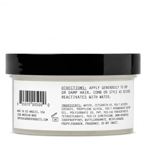 Imperial Barber Classic Pomade, 6 oz | Water-Based Strong Hold
