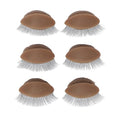 3 Pairs Silicone Eyelid Practice Heads with Double Lashes