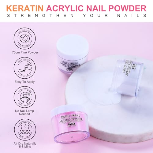 Acrylic Nail Kit for Beginners: Professional Acrylic Powder Set with Everything for Starter Gel Nail Polish U V Light Nail Drill Full Tools Decoration for Home Salon Women