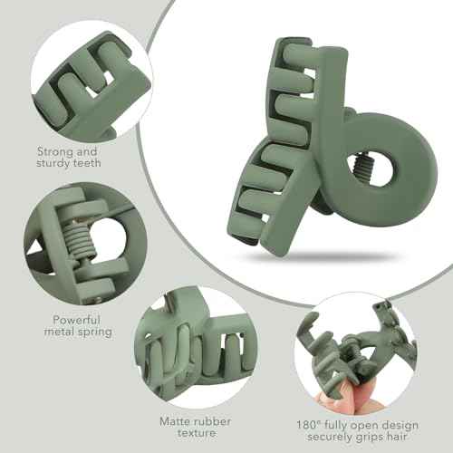 10 Pack Mini Hair Clips 1.5 Inch Small Claw Clips for Women Girls 10 Styles Nonslip Matte Hair Accessories
