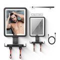 Fogless Shower Mirror with 3-Color LED Light & Defogging
