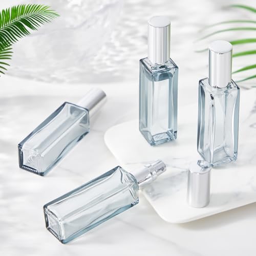 20 Pcs Perfume Travel Refillable 20 ml, Mini Cologne Perfume Bottles Empty, Portable Sprayer for Travel Size Spray Bottle Pocket Glass Spray Bottles Toiletries Sample Dispenser(Gray)