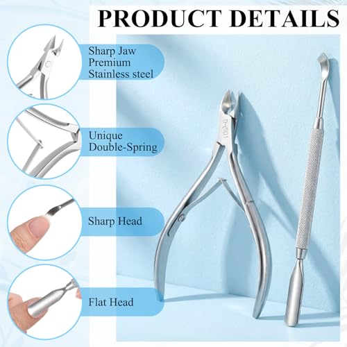 Lothee Cuticle Trimmer Kit with 200 Sterilization Pouches