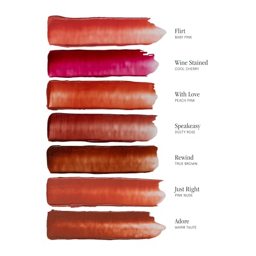 SOSHE Beauty - Ceramide Lip Silk Refill | Sheer Hydrating, Silky, Buildable Lipstick | Ceramides, Vitamin E, Shea Butter | Cruelty-Free, Certified Plastic Negative (Rewind - True Brown, REFILL)