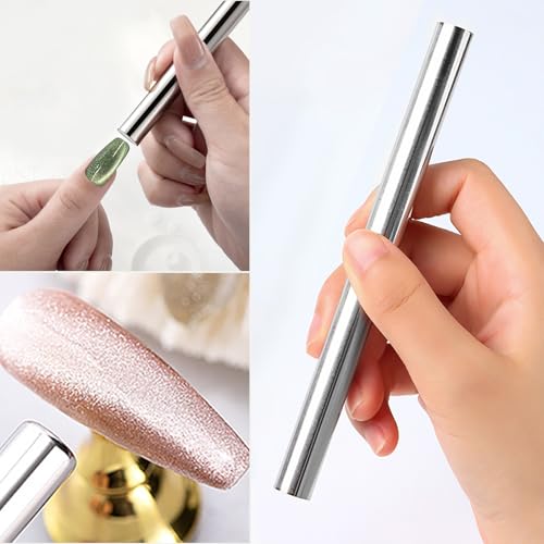 DANNEASY 10pcs Cat Eye Nail Magnet Set - Double-Head Magnetic Nail Art Tools (Variation 1)