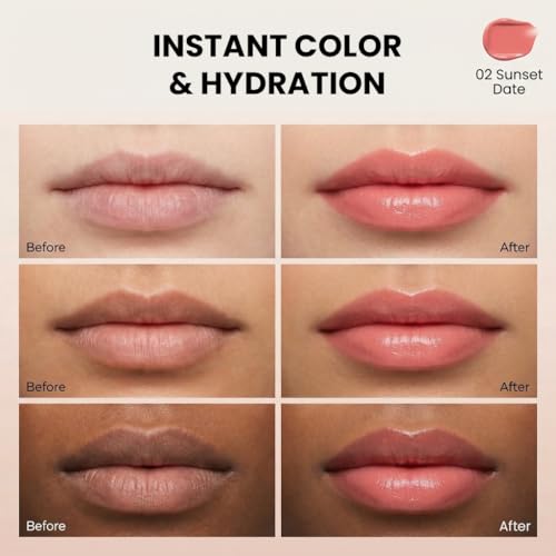 #OOTD FLRT Peptide Lip Tint - Glass Glow Hydrating Stain, 3g