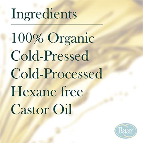 Baar Organic Castor Oil - Gallon - Palma Christos® Brand - Hexane FREE! Cold Pressed! Many castor oil uses! Castor oil for Hair, Eyelashes, Eyebrows, Skin, Eliminations. A Healing Oil! Guaranteed