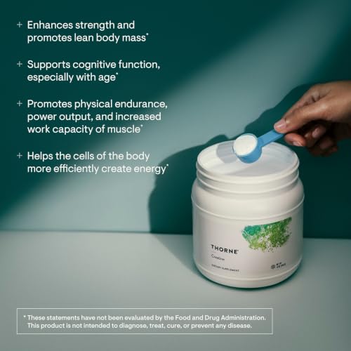 Thorne Micronized Creatine Monohydrate 16 oz Unflavored, 90 Servings